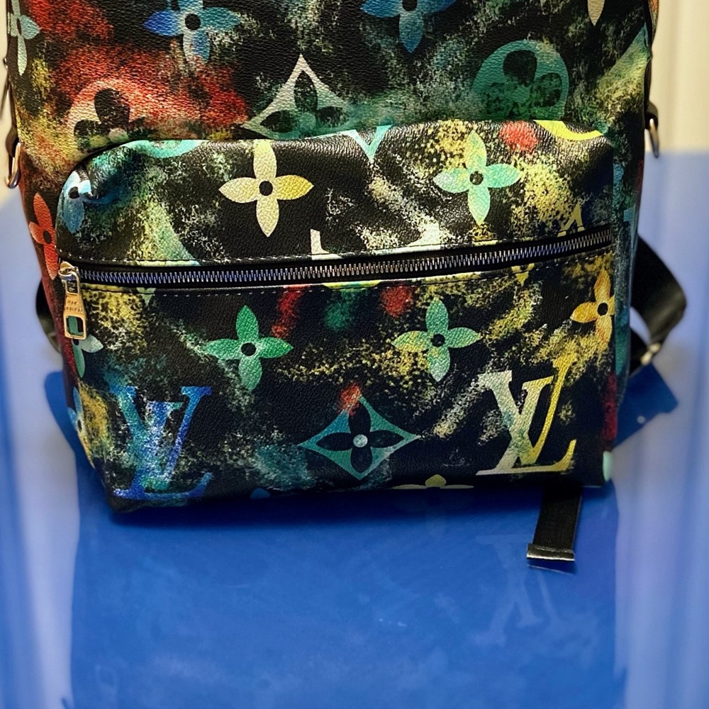 Colorful Patterned Backpack - image 1